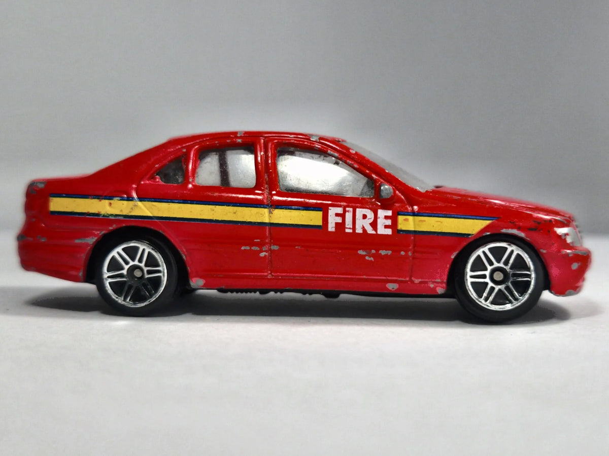 Jak Mercedes-Benz Klasy S (W220), FIRE #25, Realtoy, Die cast Czerwony 1:64 – zdjęcie 4
