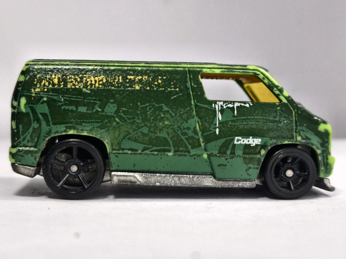 Dodge Van Hot Wheels 2007 Color Shifters 1:64 Van Luzak Zielony – zdjęcie 4