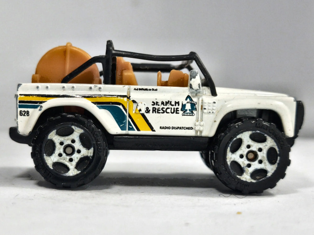 Jeep Wrangler Matchbox 1998 1:55 MCH RESCUE Luzak Biały – zdjęcie 4
