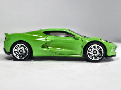 2020 Chevy Corvette Matchbox 2019 1:64 Zielony Sportowy – zdjęcie 4