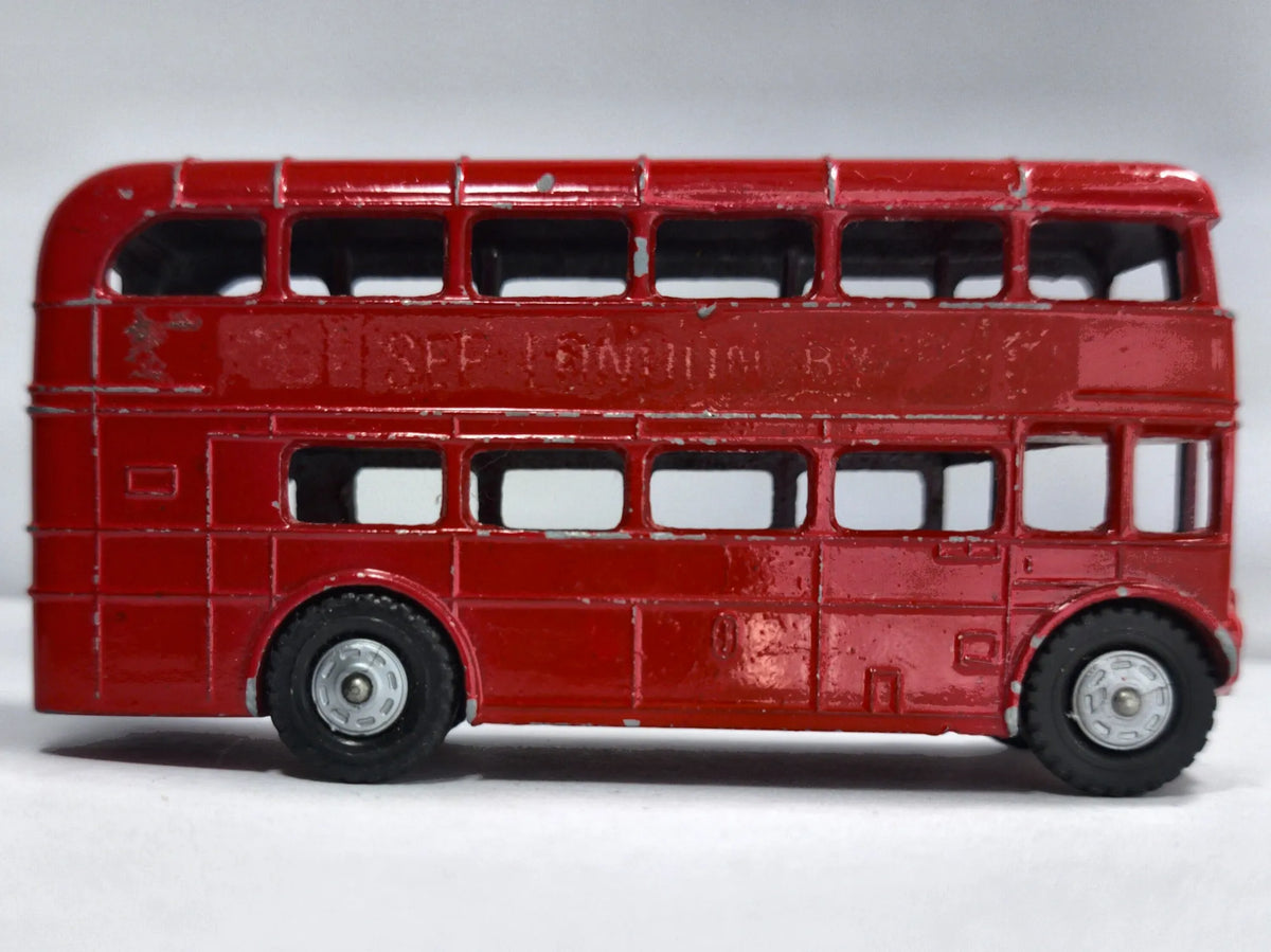 Aec Routemaster London Bus Matchbox 1960 Czerwony 1:43 Made in England – zdjęcie 4