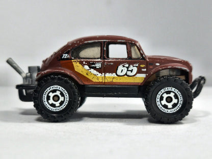 Volkswagen Beetle 4X4 Matchbox 2006 1:52 65 Luzak Brązowy – zdjęcie 4