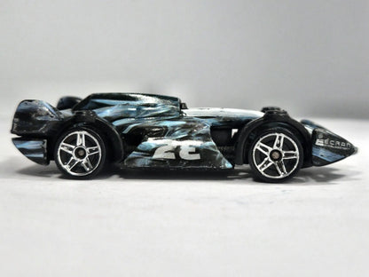 X RACE CAR GRAY GHOST Hot Wheels 2008 Czarny 1:64 – zdjęcie 4