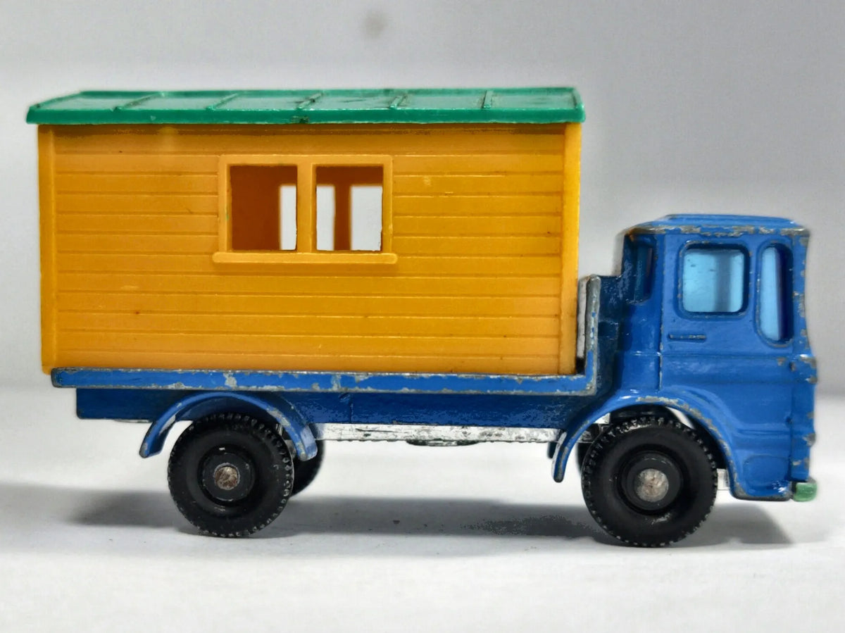 Ciężarówka Site Hut Truck Matchbox 1966 Niebieski 1:87 Made in England – zdjęcie 4
