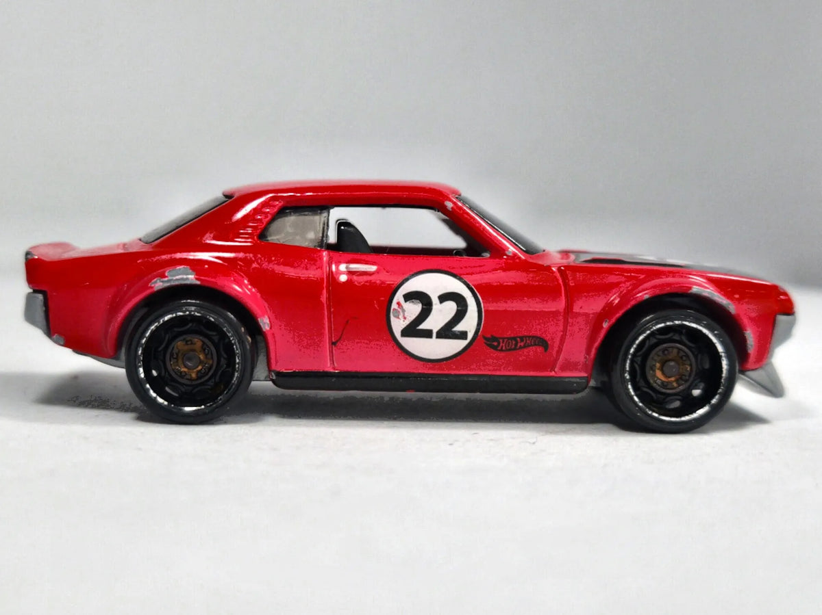 '70 Toyota Celica Hot Wheels 2012 1:64 Coupe 22 Luzak Czerwony – zdjęcie 4