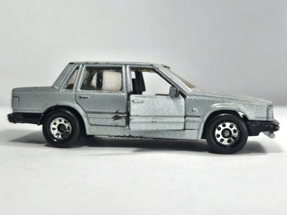 VOLVO 760 Matchbox 1986 Srebrny 1:60 Made in Macau – zdjęcie 4