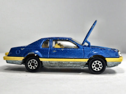 FORD THUNDERBIRD Majorette '70 Niebieski 1:67 Made in France – zdjęcie 4