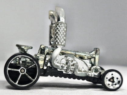 Dragtor Hot Wheels 2018 1:64 Dragster Luzak Srebrny – zdjęcie 4