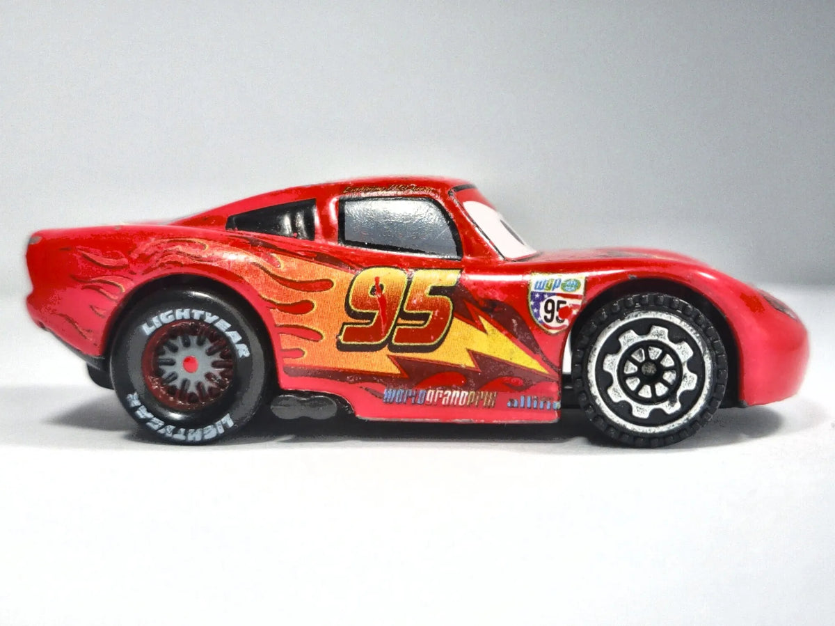 ZYGZAK MCQUEEN, Auta Disney Pixar, Die cast, Czerwony, 1:64, Resoraki – zdjęcie 4
