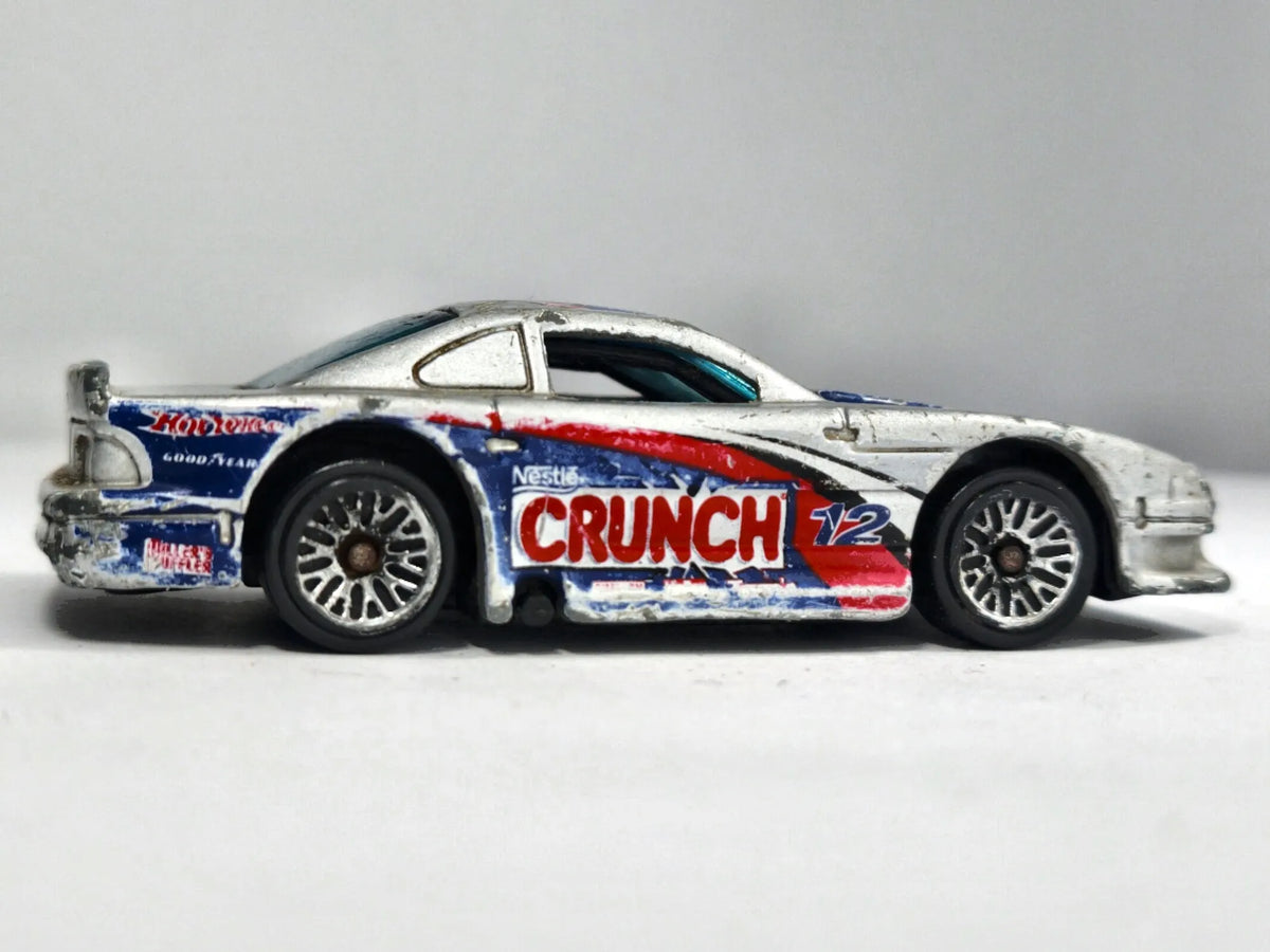 Ford Mustang Cobra Hot Wheels 1997 1:64 Nestlé Crunch Luzak Srebrny – zdjęcie 4