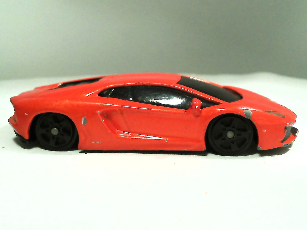 LAMBORGHINI AVENTADOR, Maisto, Resoraki, Die cast, Czerwony 1:64 – zdjęcie 4