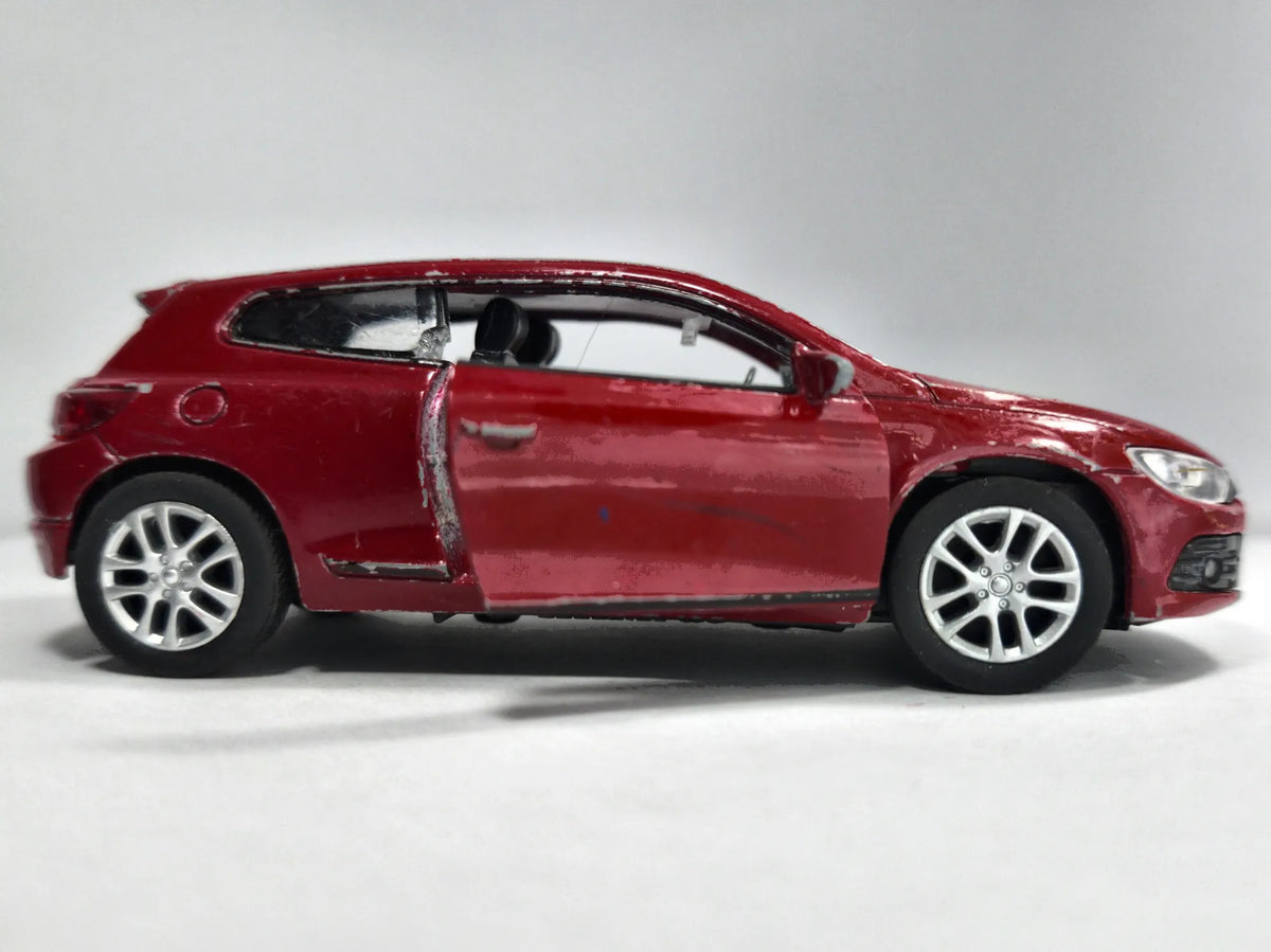 VW SCIROCCO, Welly, Die cast NO.43615, Czerwony, 1:32, Resoraki – zdjęcie 4