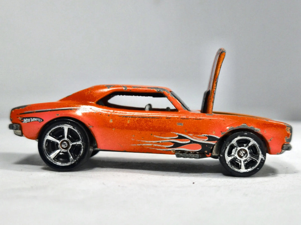 Chevrolet Camaro 1967 Hot Wheels 2003 1:64 Luzak Pomarańczowy 2xMetal – zdjęcie 4