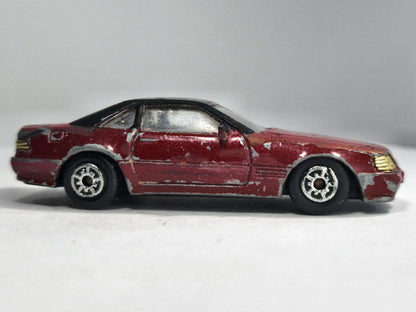 MERCEDES-BENZ 500 SL, Vintage Old Maisto, Die cast, Czerwony 1:60, Resoraki – zdjęcie 4
