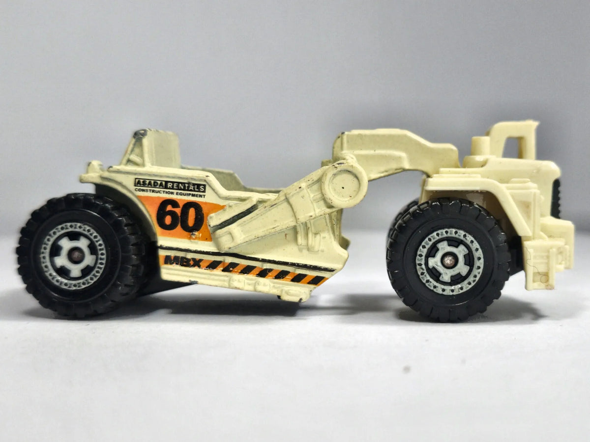 SCRAPER, ASADA RENTALS #60, Matchbox 2007, Die cast MB745, Kremowy, 1:64 – zdjęcie 4