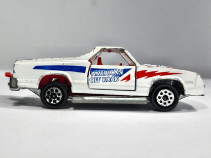 El Camino Ss Majorette '70 Biały 1:59 Made in France 2xMetal – zdjęcie 4