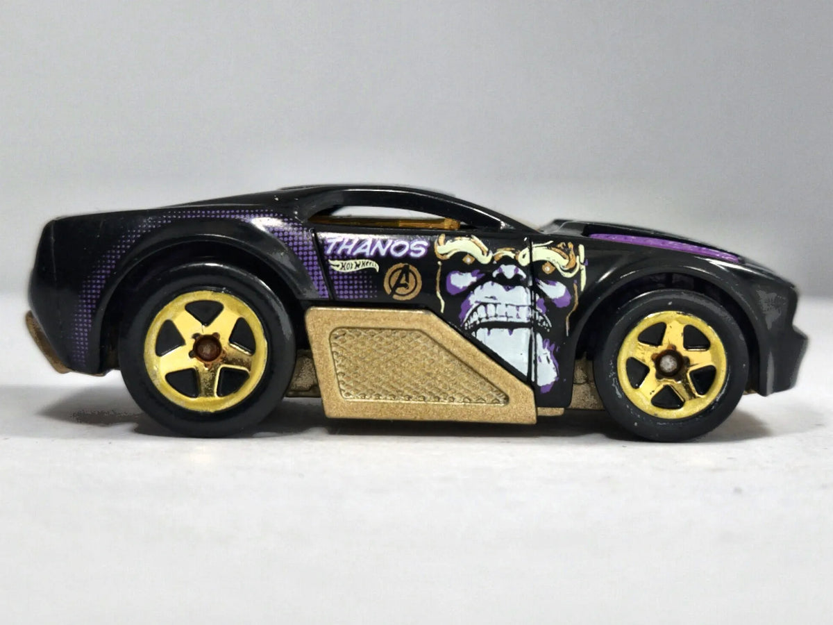 HORSEPLAY THANOS MARVL, Hot Wheels 2004, Die cast L28 Czarny 1:64, Resoraki – zdjęcie 4