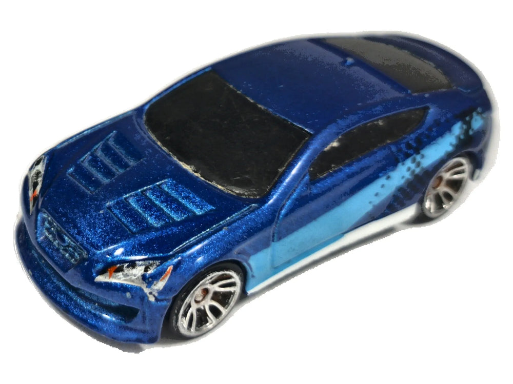 Hyundai Genesis Coupe Hot Wheels 2011 1:60 Luzak Niebieski