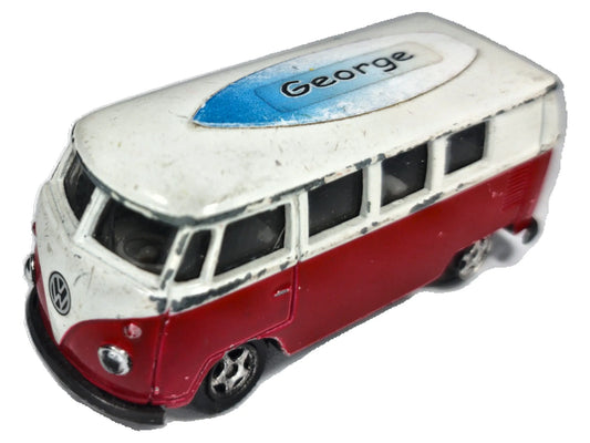Volkswagen Microbus VW T1 Welly Czerwony 1:64
