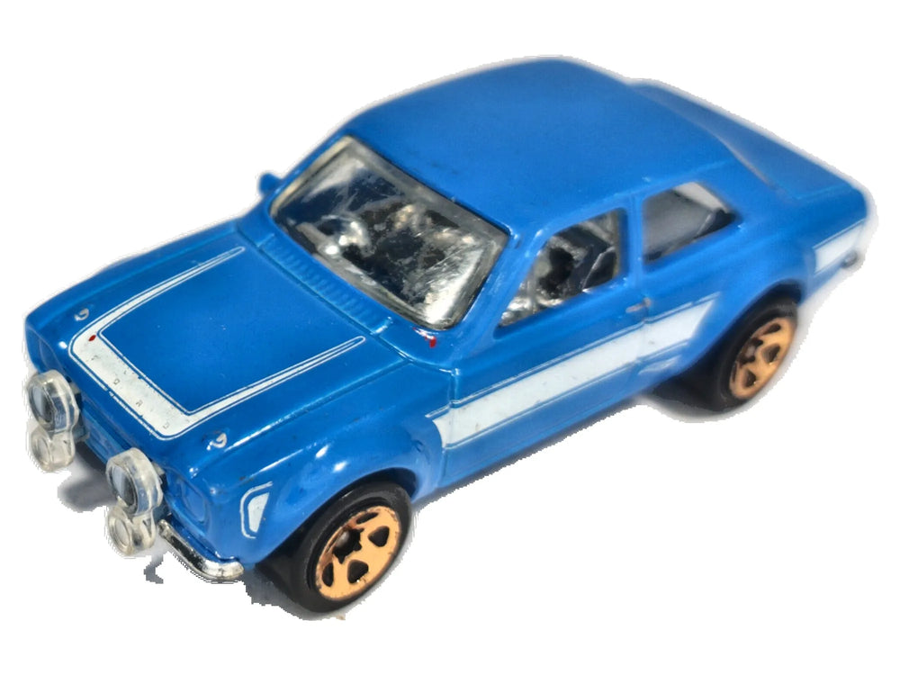 '70 Ford Escort RS1600 Hot Wheels 2014 1:64 Luzak Niebieski
