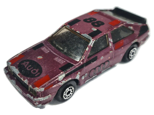 AUDI QUATTRO, McToy, Vintage Model Die cast, Fioletowy, 1:54, Resoraki