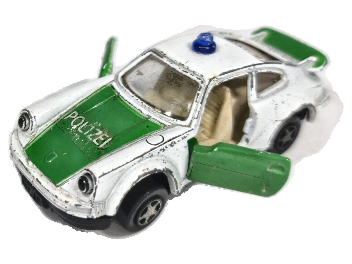 Porsche 911 Turbo Polizei Zee Toys 1:64 Biało-Zielony Policja