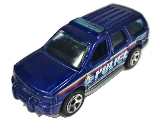 '07 CHEVY TAHOE POLICE, Hot Wheels 2007, Die cast, Niebieski 1:64, Resoraki