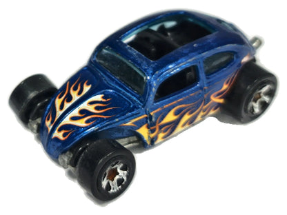 Custom Volkswagen Beetle Hot Wheels 1:64 Luzak Niebieski 2xMetal