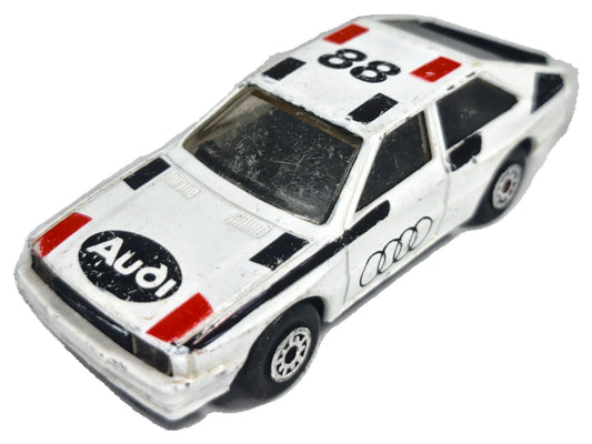 AUDI QUATTRO, RACING #88, McToy, Die cast, Biały, 1:55, Resoraki