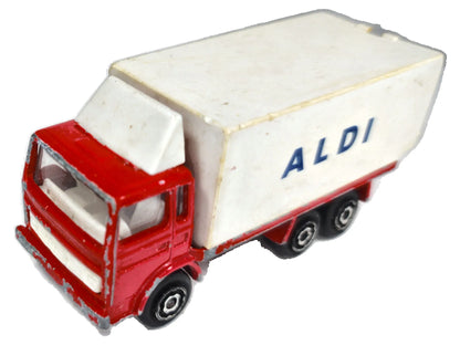 Berliet Majorette 1:100 Made in France Ciężarówka ALDI Luzak Czerwony