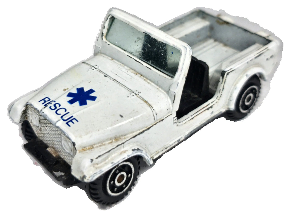 Rescue Jeep CJ7 Yatming Biały 1:64