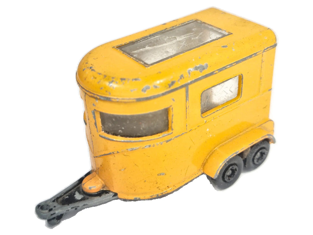 PONY TRAILER, Matchbox, Made in England, Die cast, Żółty, 1:64, Resoraki