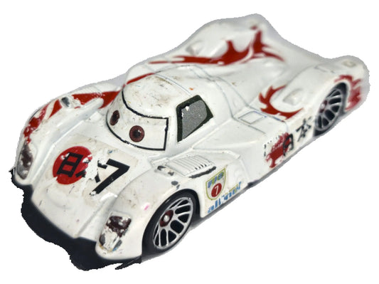 SHU TODOROKI #7, Auta - Disney Pixar, Die cast, Biały, 1:64, Resoraki