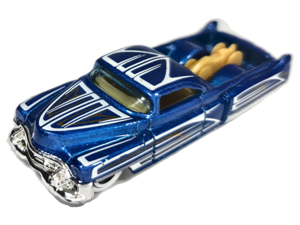 Custom '53 Cadillac Hot Wheels Rod Squad 1:64 Custom Niebieski Lowrider