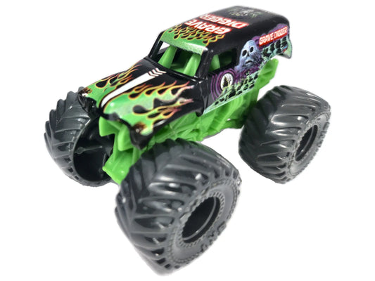 Grave Digger Spin Master 1:64 Monster Truck Luzak Czarny