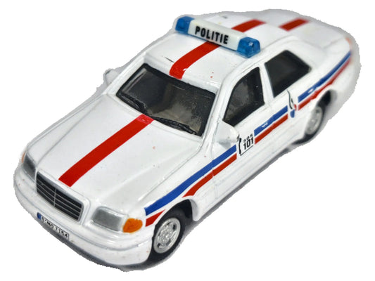MERCEDES-BENZ C CLASS POLICE, Hongwell, Die cast, Biały, 1:56, Resoraki