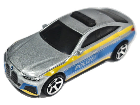 Bmw I4 Polizei Matchbox 2025 1:64 Srebrny Policja