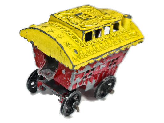 Wagon kolejowy GYPSY CARAVAN Benbros 1950 Żółty 1:87 Made in England