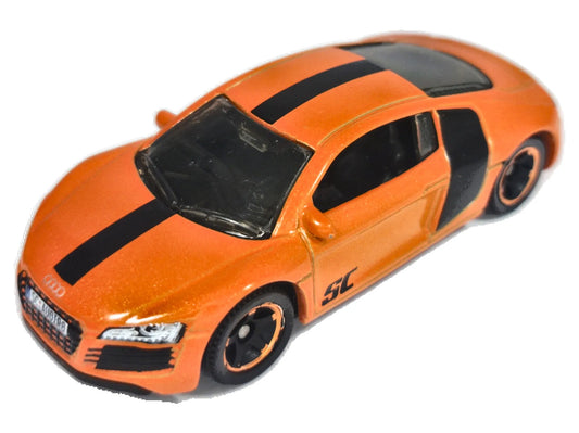 2007 AUDI R8, Matchbox Super Chase 2019, MB726, Pomarańczowy 1:64, Resoraki