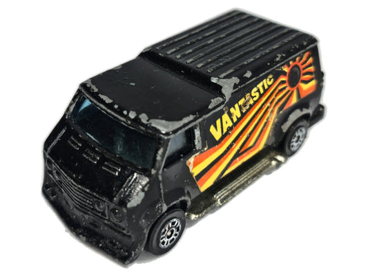HOT ROD CUSTOM VANTASTIC Corgi '70 Czarny 1:54 Made in Gt Britain 2xMetal