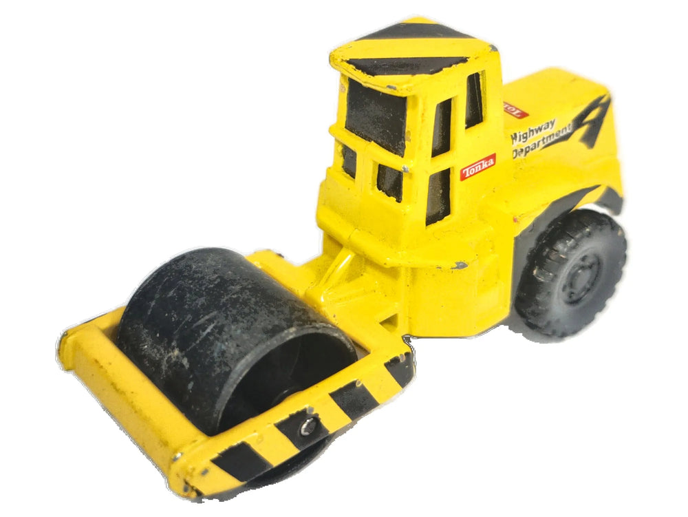 PAVEMENT ROLLER, Walec drogowy, Maisto (Tonka) 2005, Die cast, Żółty 1:64