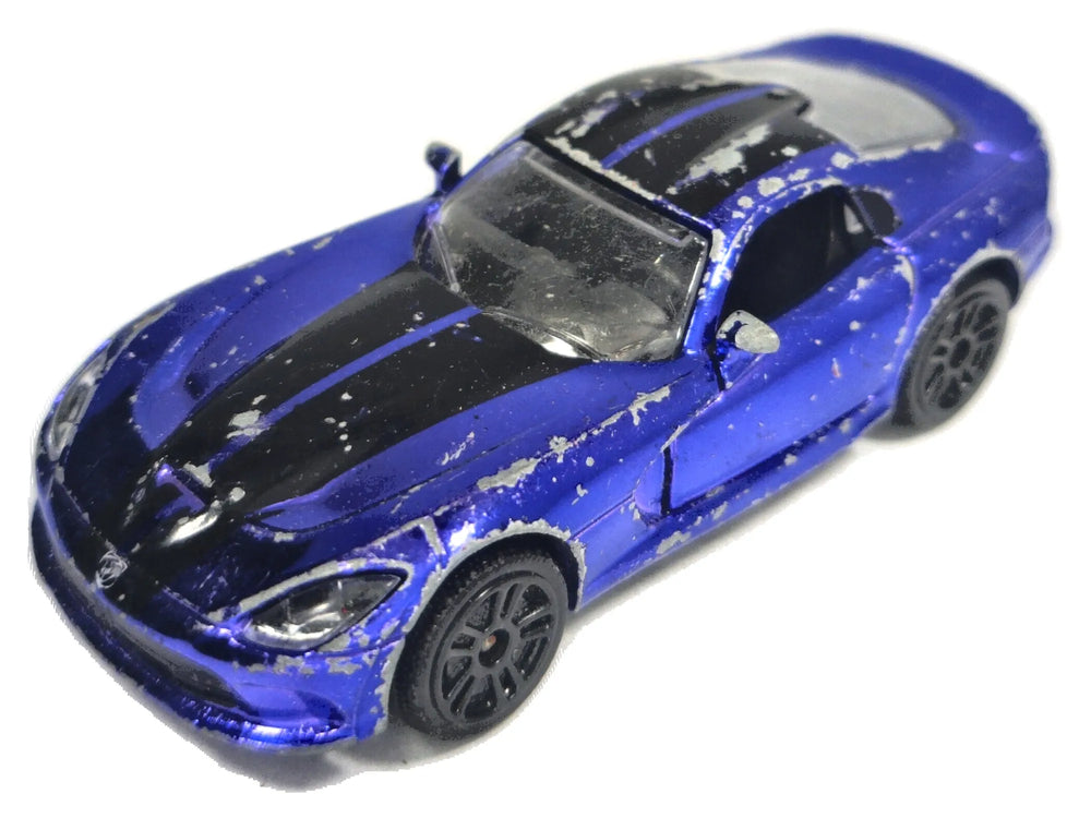 DODGE VIPER, Majorette 2016, Die cast REF:238B, Niebieski, 1:60, Resoraki