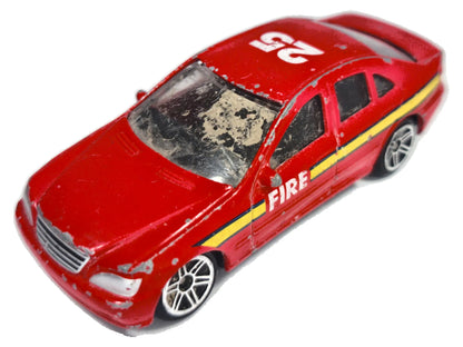 Jak Mercedes-Benz Klasy S (W220), FIRE #25, Realtoy, Die cast Czerwony 1:64