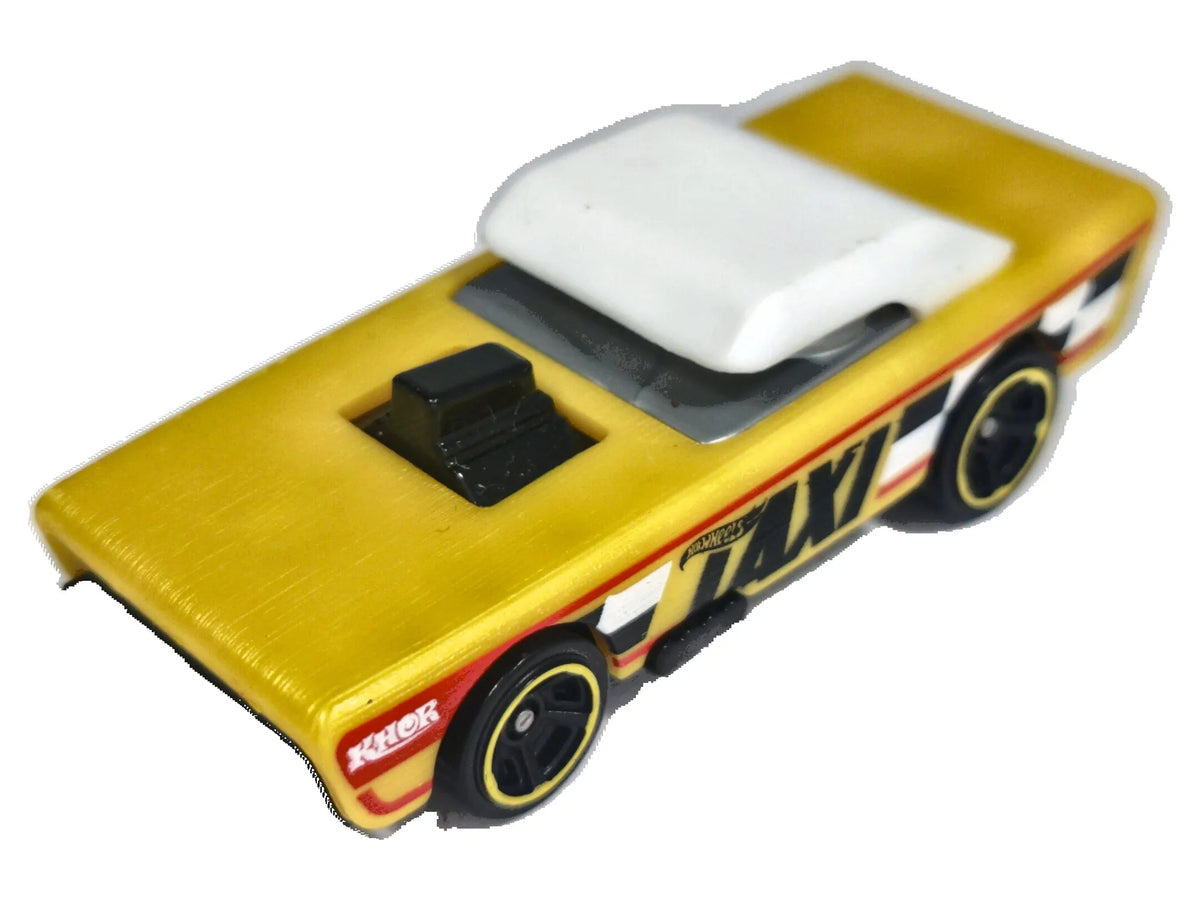 SMALL BLOC, TAXI, Hot Wheels 1983, Die cast 142, Żółty, 1:64, Resoraki