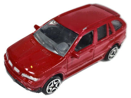 BMW X5 (E53) Motor Max 1:64 Luzak Czerwony
