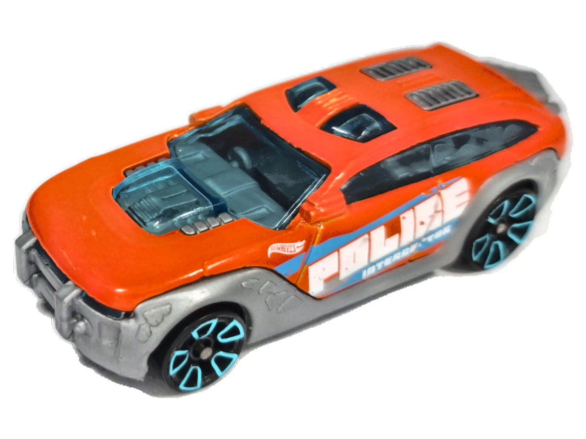 HW Pursuit Hot Wheels 2012 HW Racing 1:64 Luzak Pomarańczowy Policja