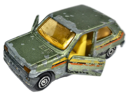 RENAULT 5 Majorette '70 Zielony 1:51 Made in France Vintage Model 2xMetal