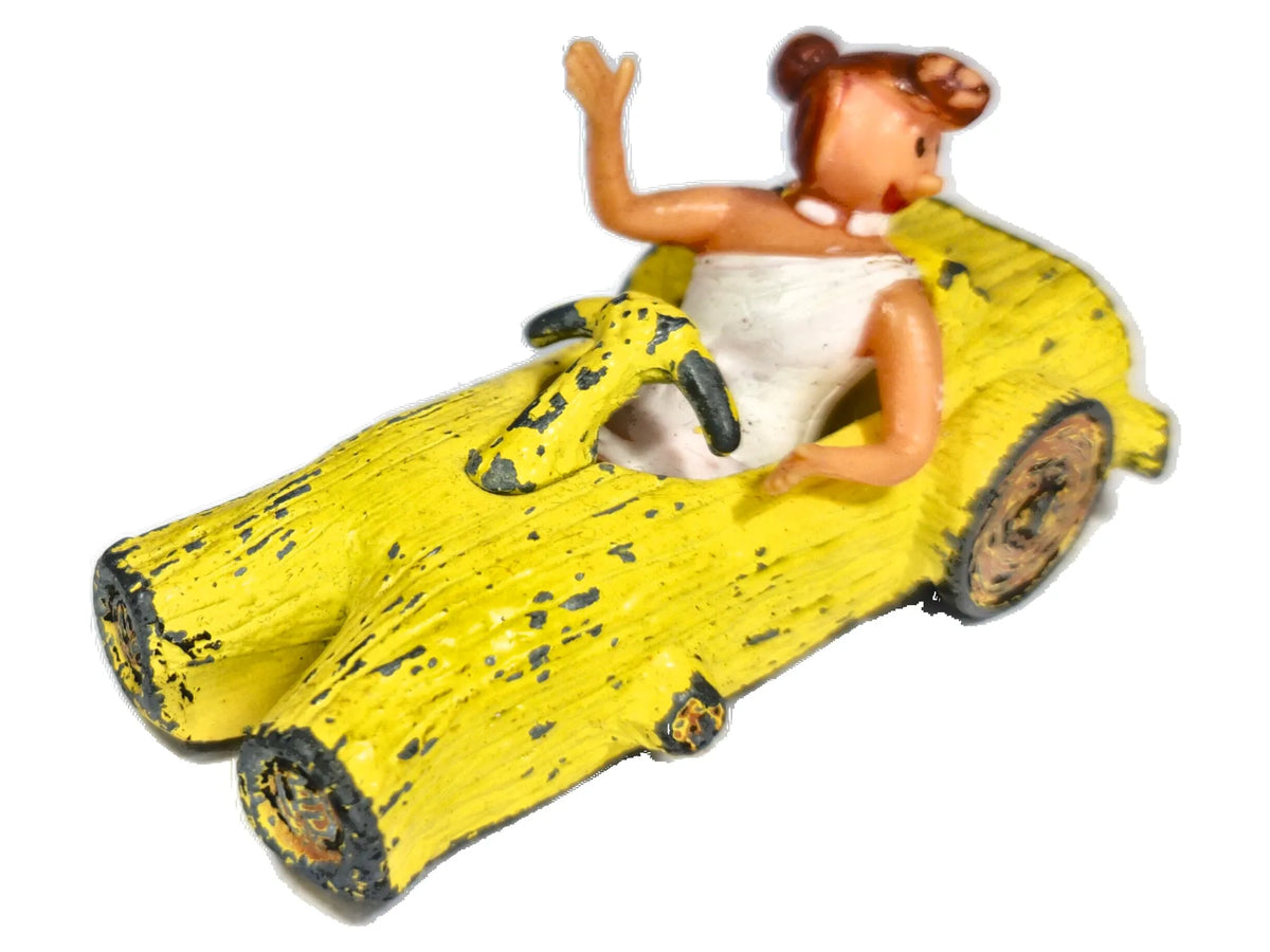 Wilma Flintstone Car Corgi 1969 Żółty 1:55 Made in United Kingdom