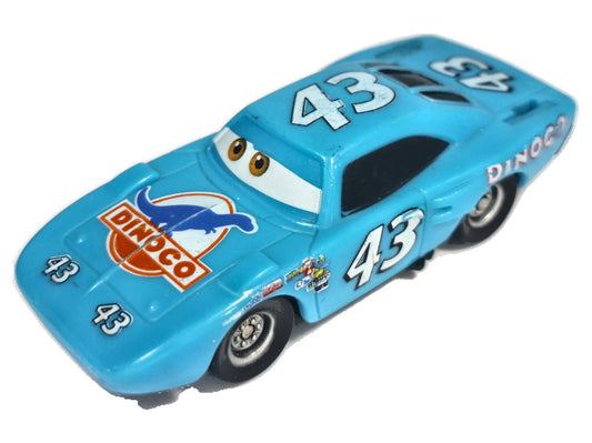 Pan Król #43, PLYMOUTH SUPERBIRD, Auta Disney/Pixar, Dinoco, Niebieski 1:64