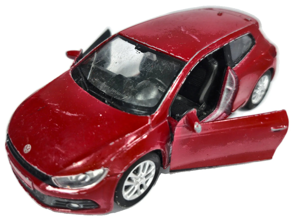 VW SCIROCCO, Welly, Die cast NO.43615, Czerwony, 1:32, Resoraki